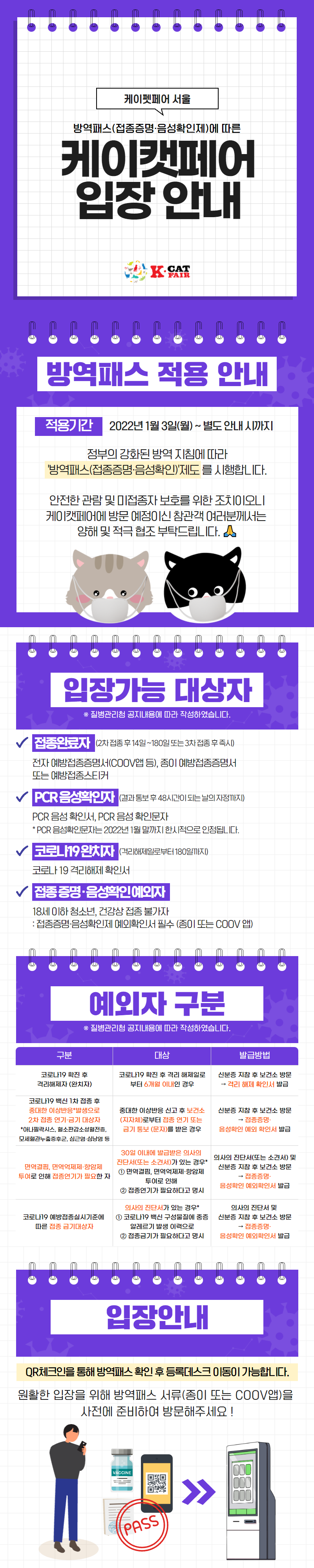 22(CAT_CO) 방역패스 안내